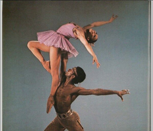 Laura Brown and Paul Russell in Chabukiami's Le Corsaire, Staged by Karel Shook (Photo by Martha Swope)